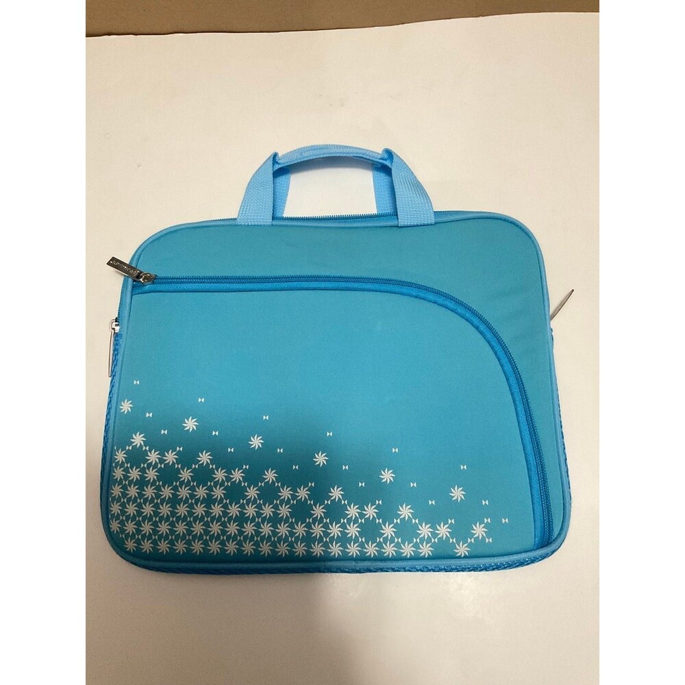 Blue snowflake tablet bag 9in x 12in